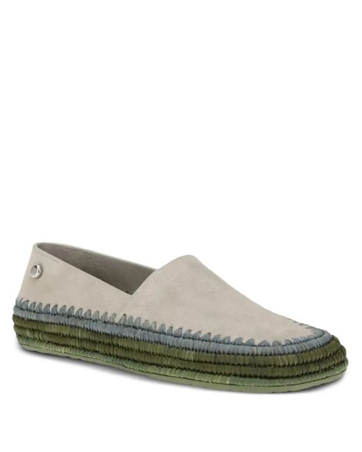 Loewe Gray Suede Ballet Flats