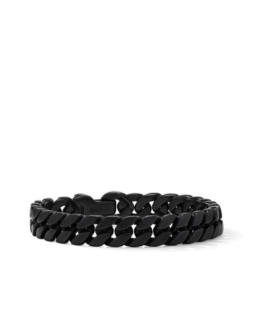 David Yurman Black Curb Chain Titanium Bracelet for men