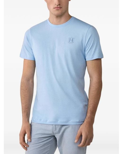 Hackett Blue Heritage H-Logo T-Shirt for men