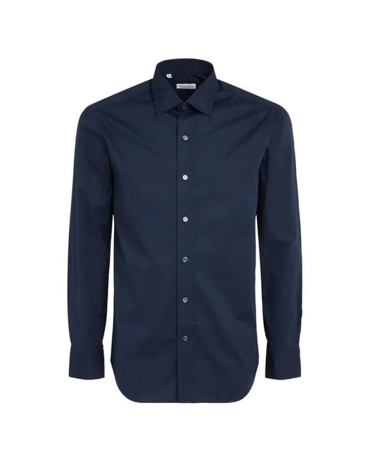 Salvatore Piccolo Blue Long-Sleeve Shirt for men
