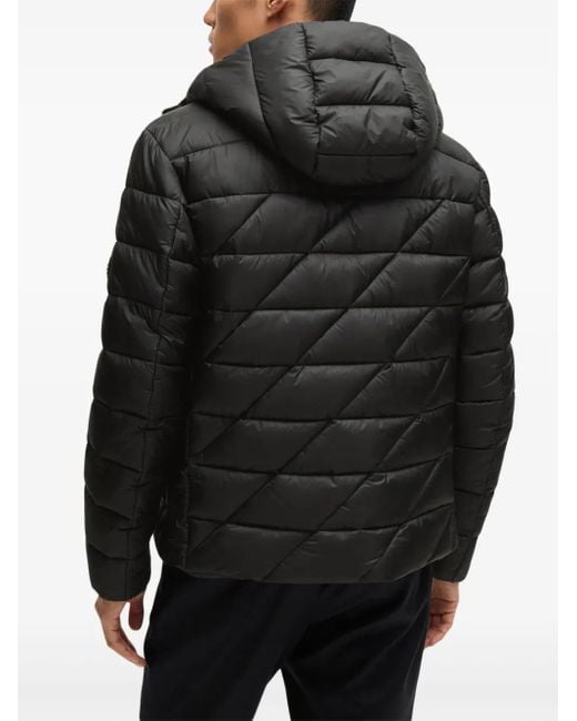 Boss Black Water-Repellent Padded Jacket for men