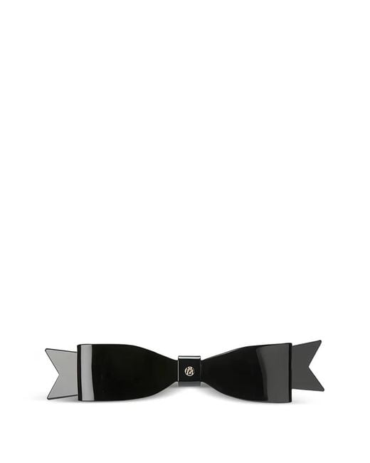 Maison Michel Black Bow Hair Clip