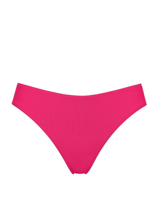 Slip bikini Coulisses a vita alta di Eres in Pink
