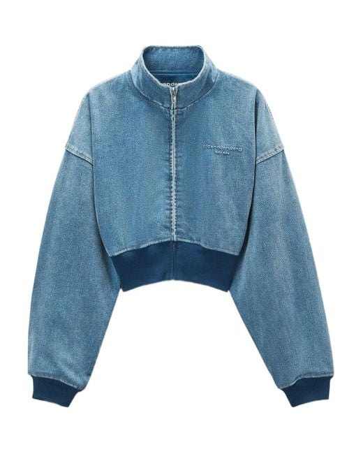 Alexander Wang スタンドカラー デニムジャケット Blue