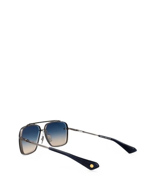 Dita Eyewear Blue Mach-Six Square-Frame Sunglasses for men