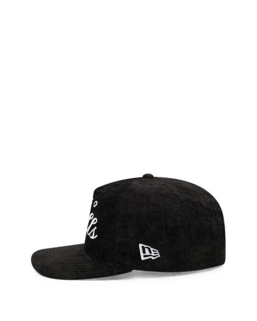 KTZ Black 19Twenty Embroidered Corduroy Cap for men