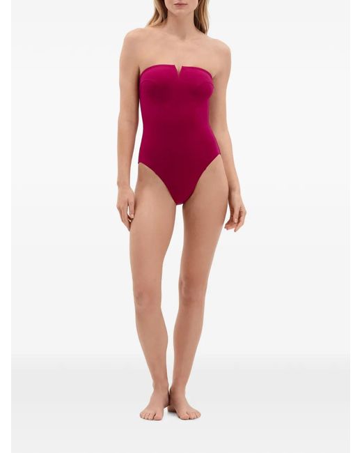 Eres Purple Apparence Bustier Swimsuit
