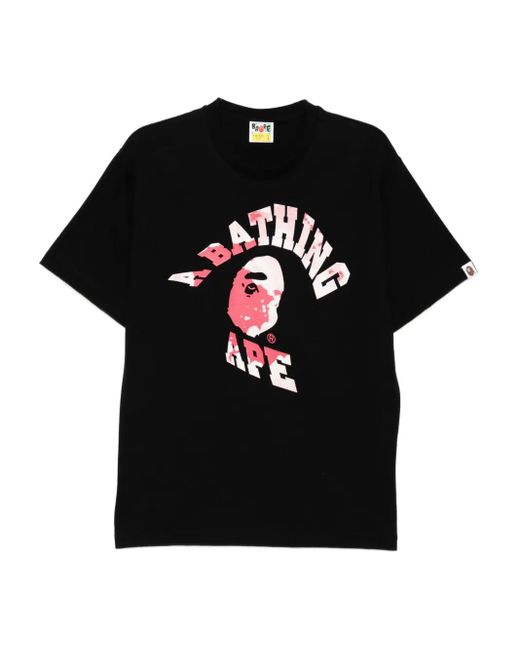 A Bathing Ape T-Shirt Mit Grafischem Print in Black für Herren
