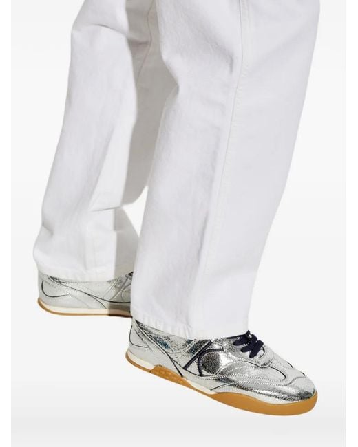 Kate Spade White Ks Drift Leather Sneakers