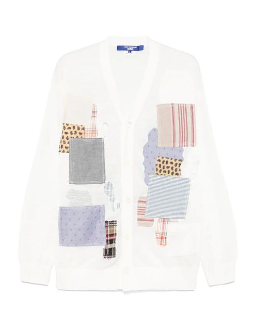 Junya Watanabe White Linen Cardigan for men