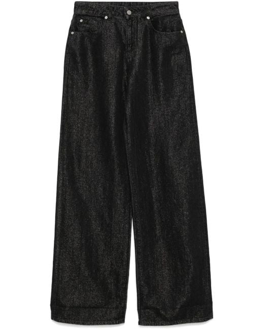Emporio Armani ワイドジーンズ Black
