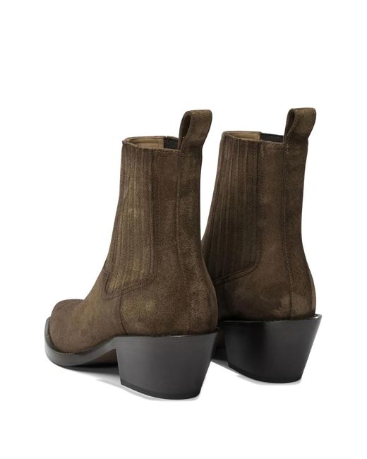 Henderson Brown Henderson Pull-Tab Heeled Boots