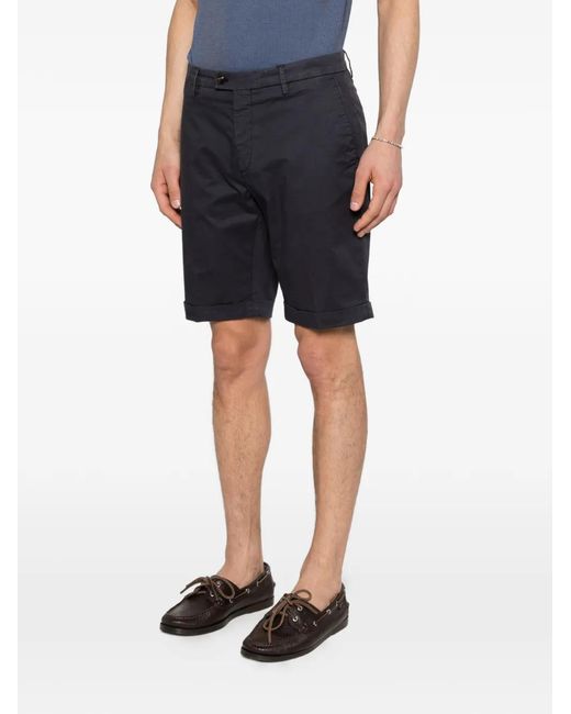 Corneliani Gray Cuffed Shorts for men