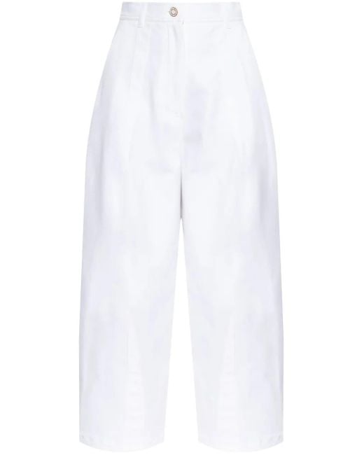 Max Mara White Mina Baloons Trousers