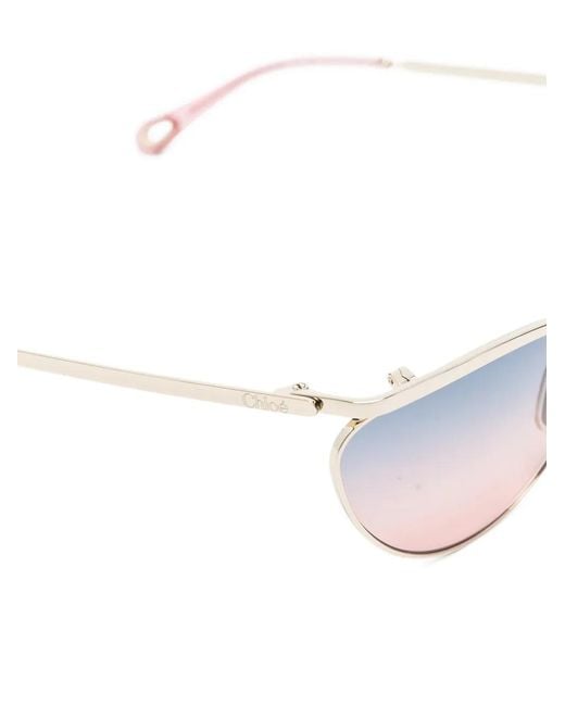 Chloé White Uma Sunglasses