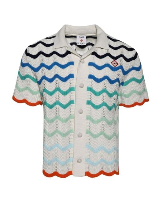 Casablanca Gradient Wave Overhemd in het Blue voor heren