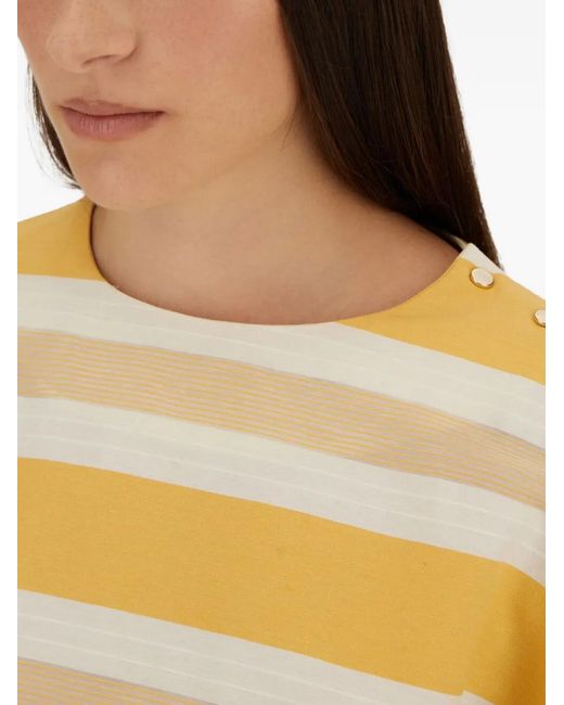 Herno Natural Blouse À Rayures