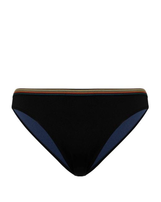 Slip bikini Signature Stripe di Paul Smith in Black