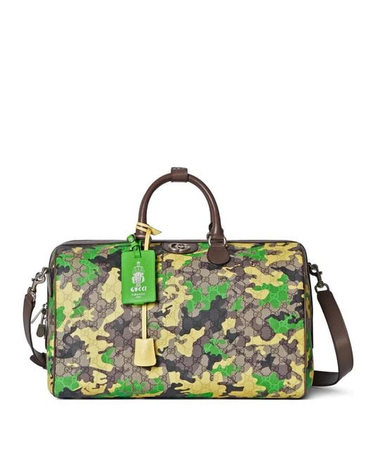 Gucci Green Gg Camouflage Luggage for men