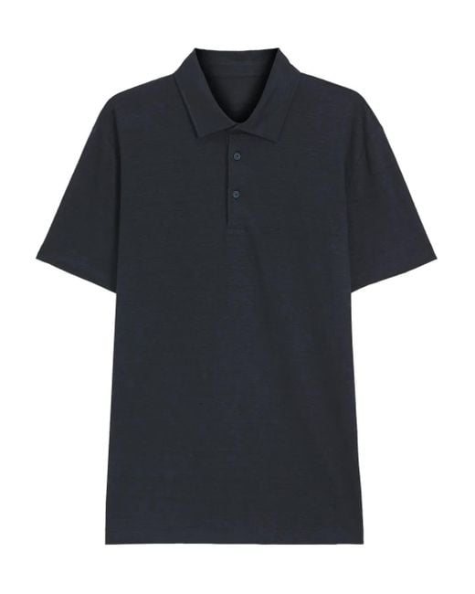 メンズ Boss X David Beckham リネンポロシャツ Black