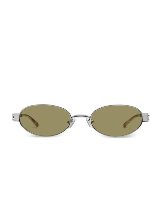 Gentle Monster Green Cali 02 (Br) Oval-Frame Sunglasses