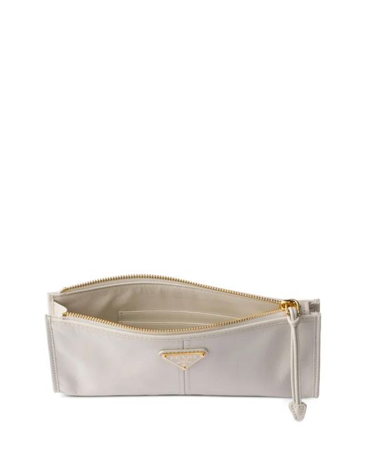 Prada Natural Leather Pouch