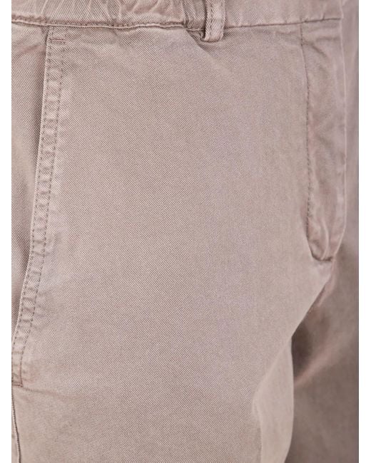 Seventy Gray Elastic-Waistband Cotton Trousers