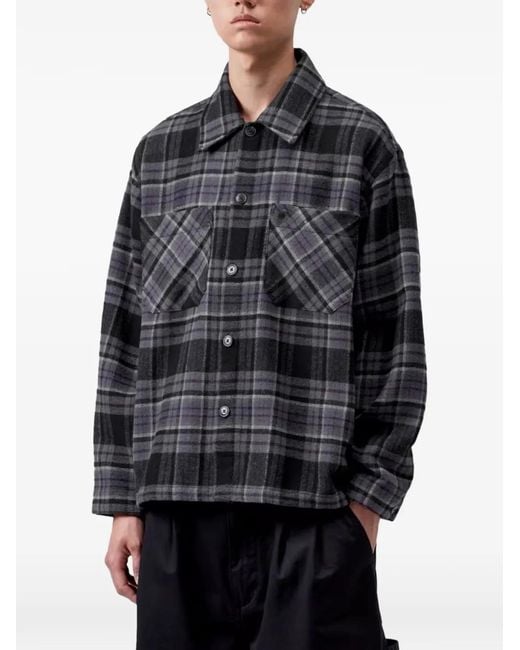 Carhartt Gray Parson Check-Pattern Shirt for men