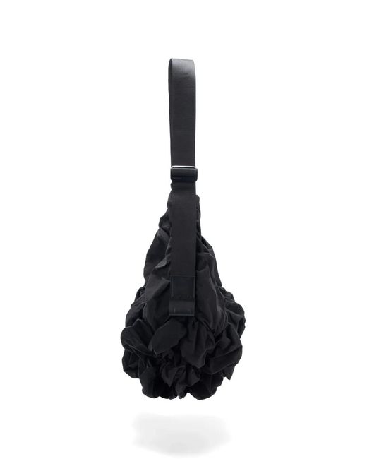 Côte&Ciel Black Gathered Shoulder Bag
