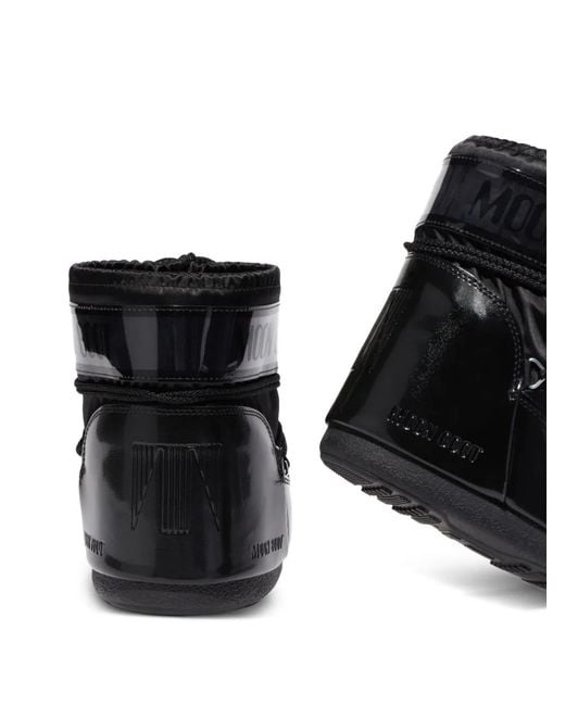 Moon Boot Black Icon Low Glance Schneestiefel