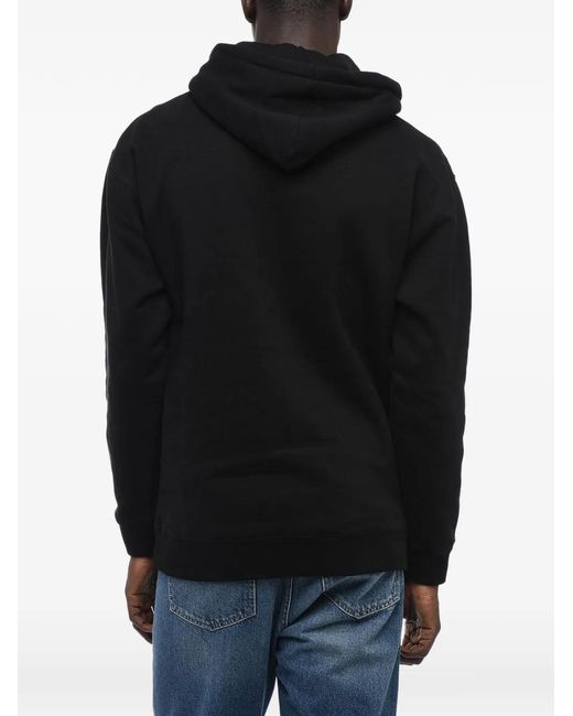 Kidsuper Black Embroidered-Logo Hoodie for men