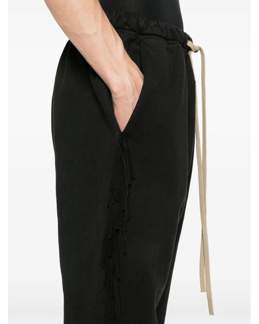 Fear Of God Black Fringed Track Pants for men