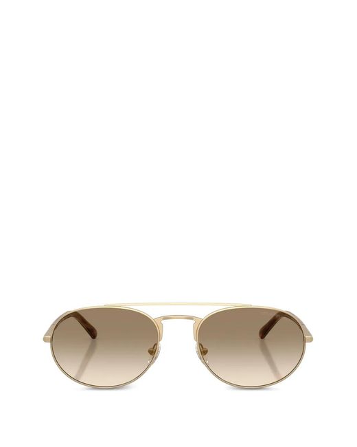 Emporio Armani Metallic Pilot Frame Sunglasses for men