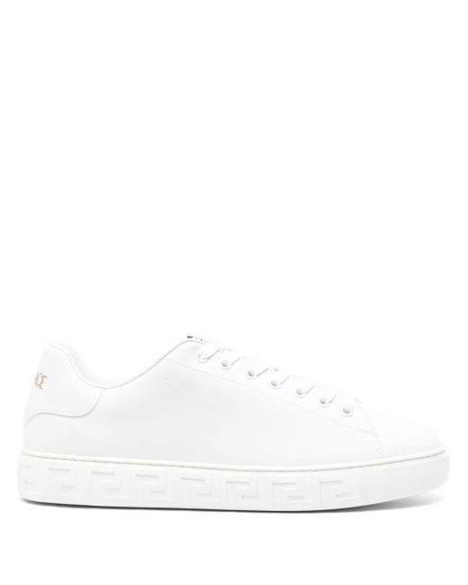 Versace Sneakers mit Greca-Prägung in White für Herren