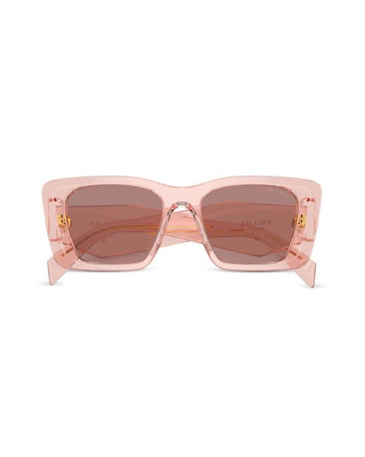 Prada Pink Prada Pr 08ys Oversize Frame Sunglasses