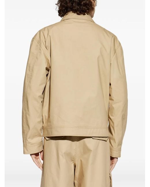 Chaqueta Con Bolsillos Con Solapa Moschino de hombre de color Natural