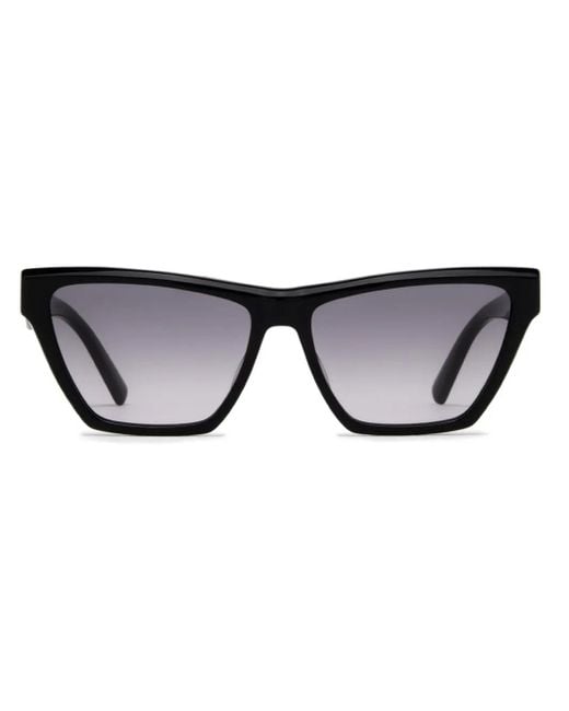 Saint Laurent Black Sonnenbrille Mit Eckigem Gestell