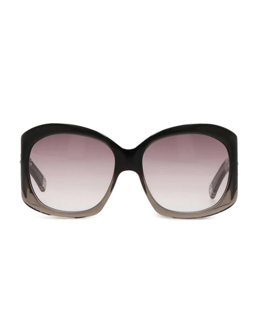 10 Corso Como Gray Gradient Oval-Frame Sunglasses