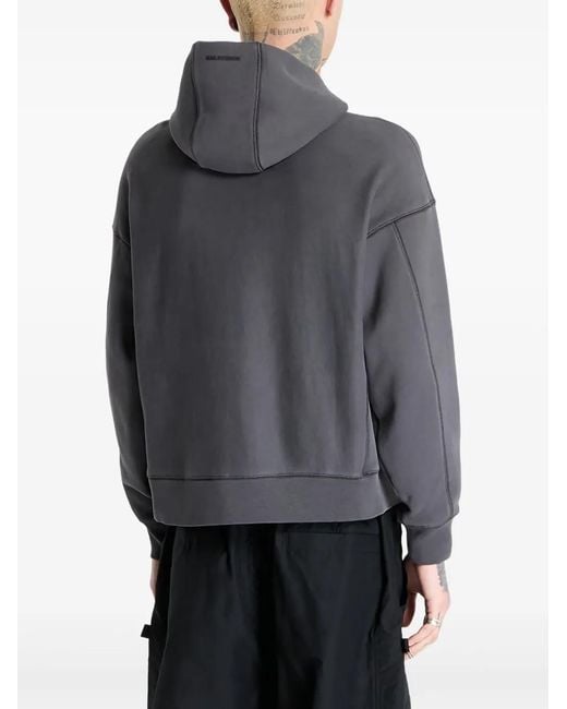 HAL STUDIOS® Gray Cotton Zip-Up Hoodie
