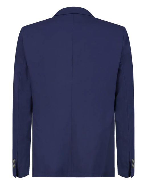 Gazzarrini x Michele Franzese Blue Double-Breasted Blazer for men