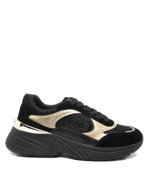 Liu Jo Metallic Sneakers in het Black