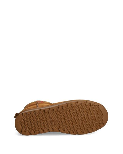 Love Moschino Brown Logo-Patch Boots