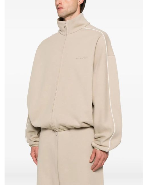 Fear Of God Natural Zip-Up Track-Detail Sweatshirt for men