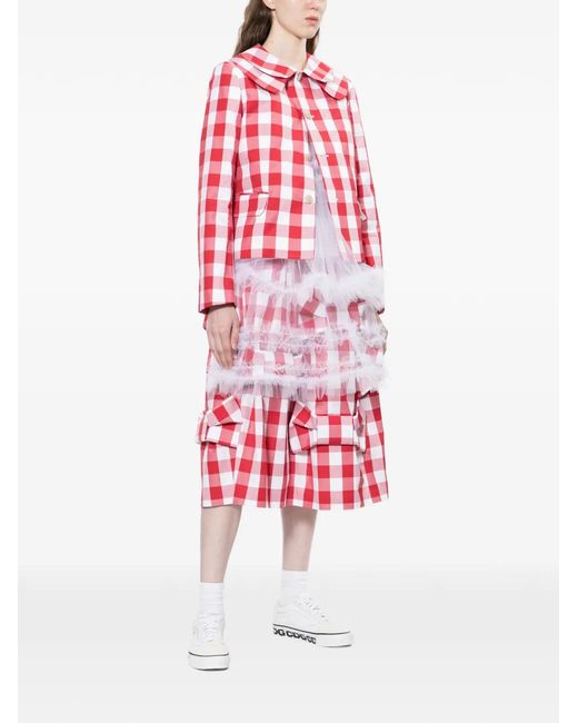 Comme des Garçons Gingham Collared Jacket