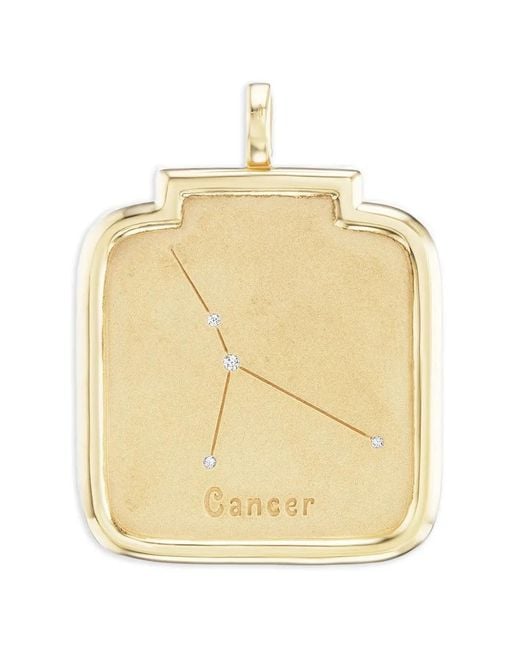 Sorellina Metallic Diamond Cancer Zodiac Pendant