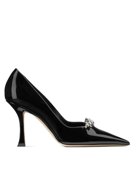 Jimmy Choo Black 90Mm Belinda Pointed-Toe Pumps