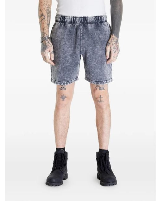 Guess Blue Wide-Leg Shorts