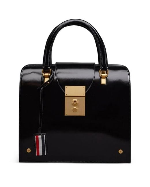 Thom Browne Black Mrs. Thom Jr. Tote Bag