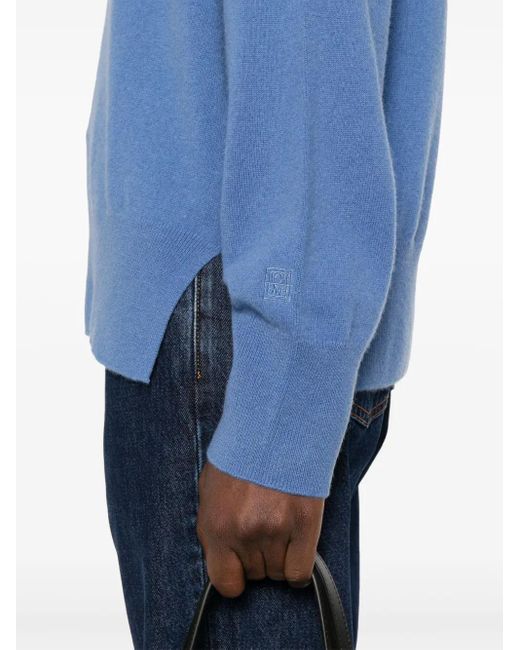 Pull En Cachemire À Col Rond Totême  en coloris Blue