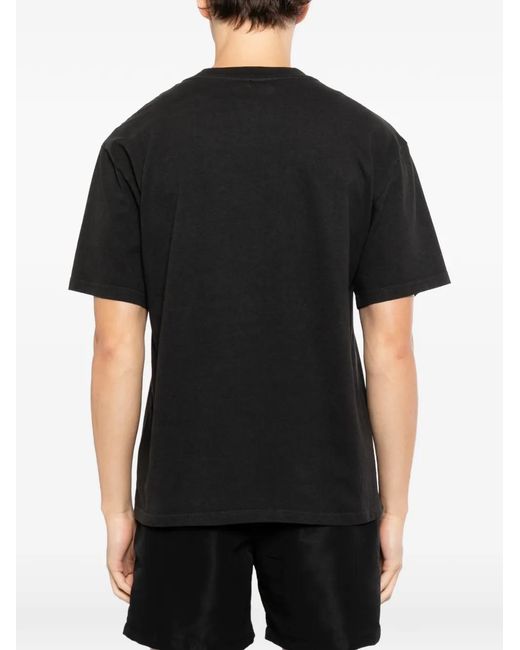 Melt Black Graphic-Print T-Shirt for men